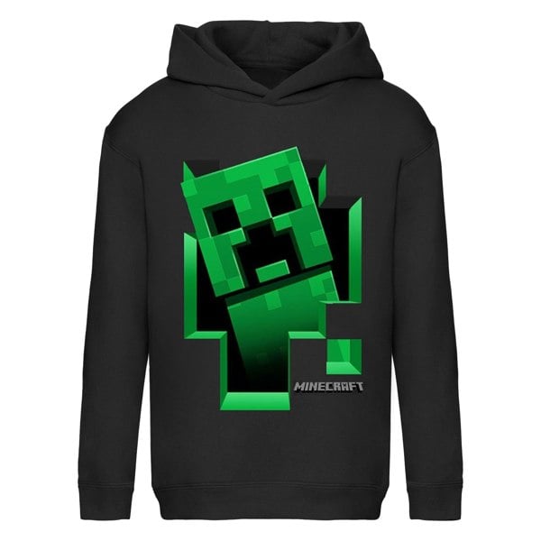 Minecraft Childrens/Kids Inside Creeper Hoodie - Black