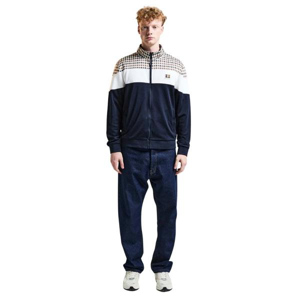 Aquascutum Active CC SHOULDER TRACK TOP AA_B006_SW019 11 Navy Zip Sweater Mens S