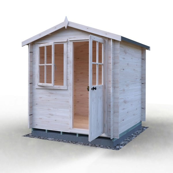 Shire Avesbury(Pembrook) 7x7 Log Cabin 19mm interlock  Cladding - Best Shed