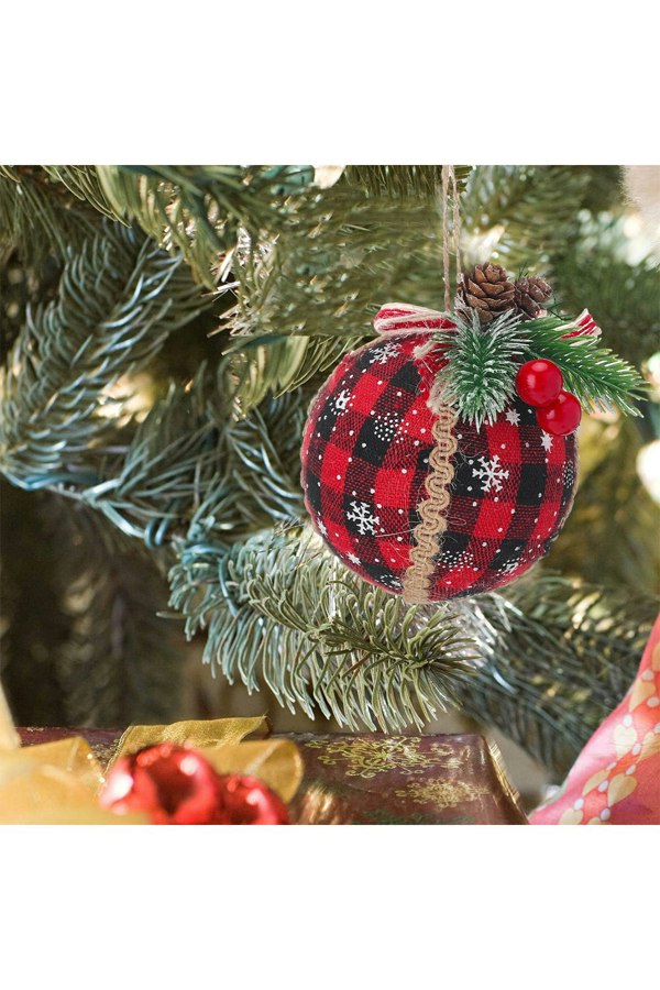 Living and Home Set of 9 Christmas Ball Ornaments Hanging Decoration