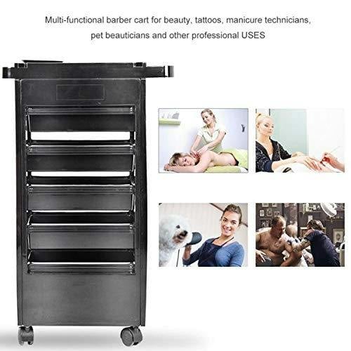 HYGRAD 6 Tier Hairdresser Trolley Beauty Salon Trolley Salon Essentials Compartment Trolley Hairdresser Accessories