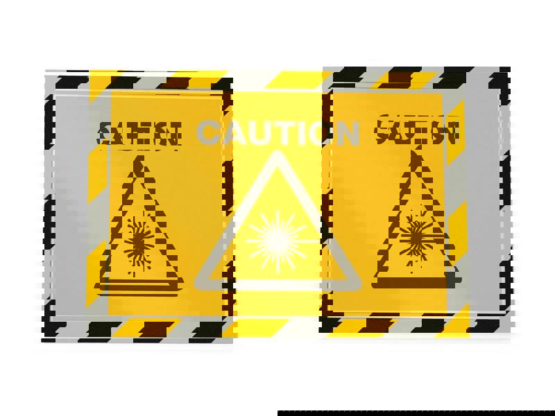 Durable DURAFRAME Magnetic Signage Hazard Frame | 5 Pack | A4 Yellow & Black