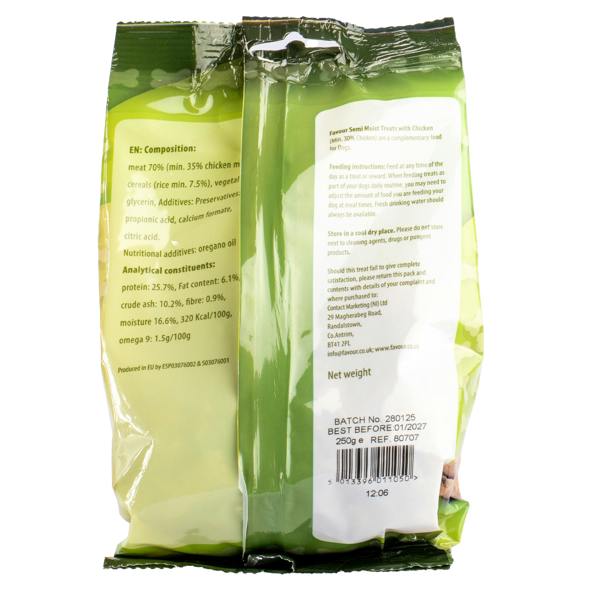 Favour Semi Moist Dog Treats with Chicken
