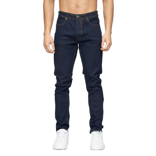 Crosshatch Mens Buraca Slim Jeans - Indigo Wash - 