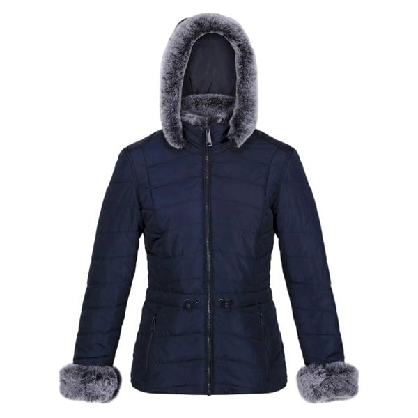 Regatta Women's Willabella Faux Fur Trim Jacket - Navy