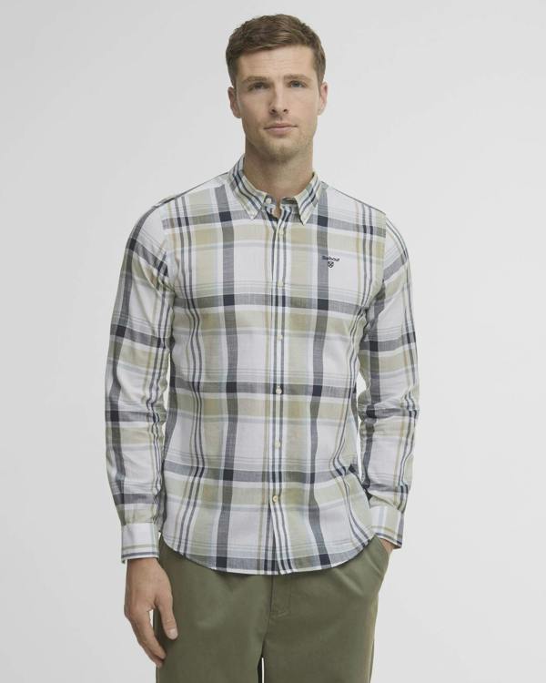 Barbour Kidd Tailored Long-Sleeved Shirt - Laurel Green