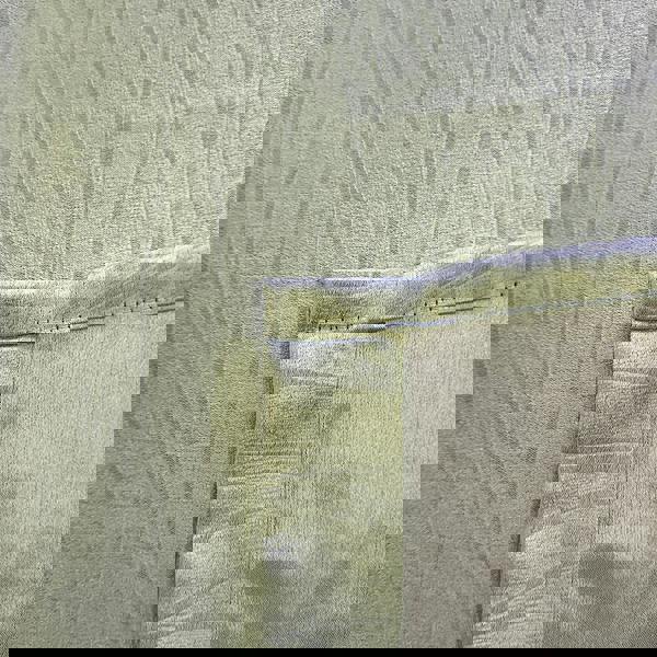 Enhanced Living Green Thermal Energy Saving Eyelet Curtain With Wave Pattern - Ideal For Living Room & Bedroom