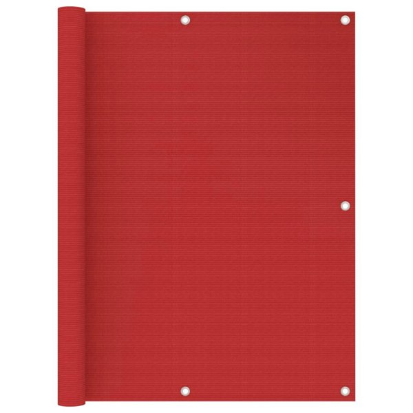 Berkfield Balcony Screen Red 120x400 cm HDPE