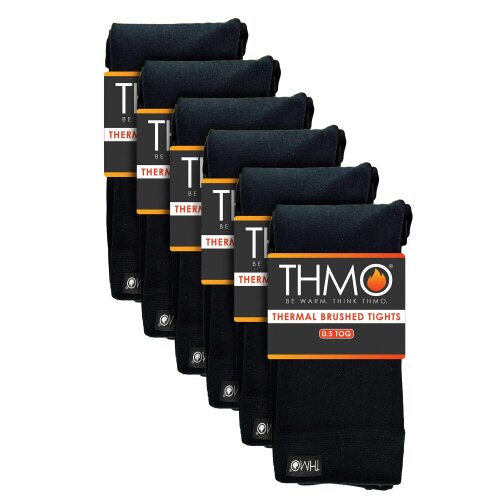THMO 6 Pack Ladies Brushed Thermal Tights 0.5 TOG Warm Winter Seamless