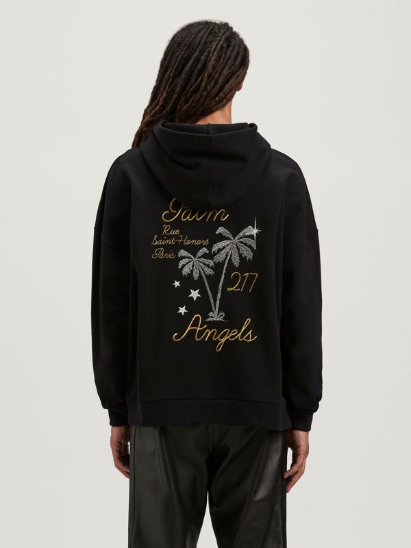 Palm Angels Palm Paris Logo Black Hoodie