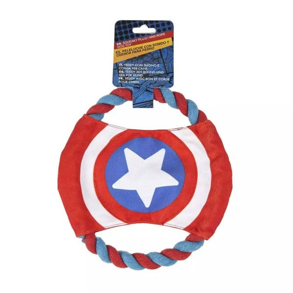 Cerda | Marvel Captain America Rope Frisbee Dog Toy