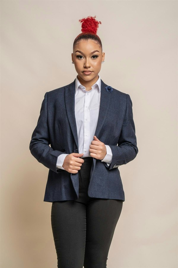 House of Cavani Ladies Caridi Navy Blazer