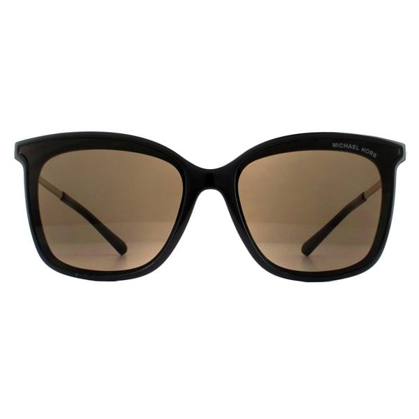 Michael Kors Sunglasses Zermatt 2079U 333273 Shiny Black & Metallic Gold Brown