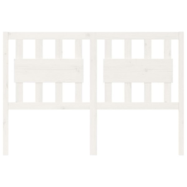 Berkfield Bed Headboard White 140.5x4x100 cm Solid Wood Pine