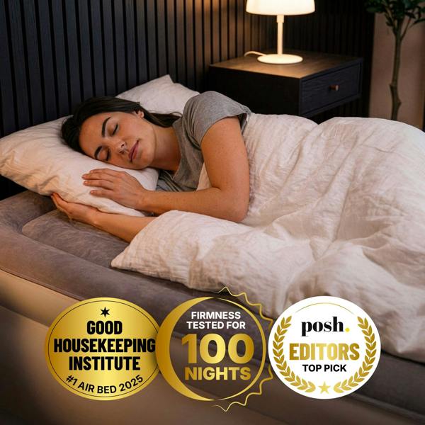 Huddle Never Deflate™ Air Mattress with Patented Dual Pump - Single