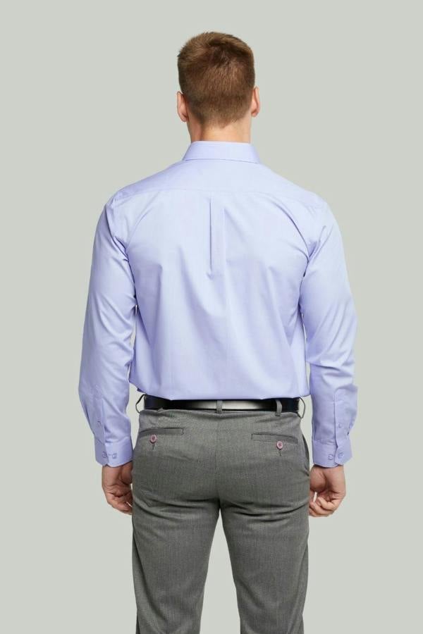 Fresh Blue Long Sleeve Non-Iron Shirt