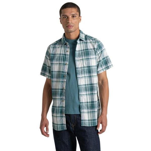 Craghoppers Mens Hila Point Collar Regular Shirt - Teal Blue - 