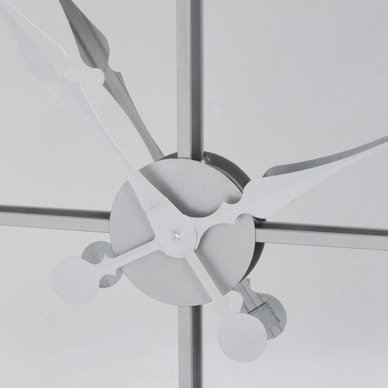 Wyld Haus 110cm Oversized Square Mirrored Wall Clock