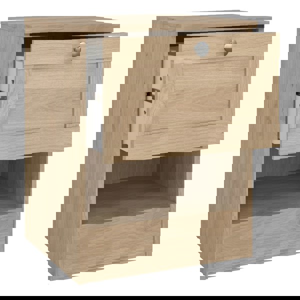 Furniture To Go Brande Nightstand with1 Frame Drawer in Jackson Hickory