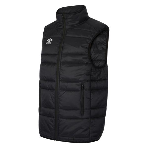 Umbro Childrens/Kids Club Essential Gilet - Black/White - 