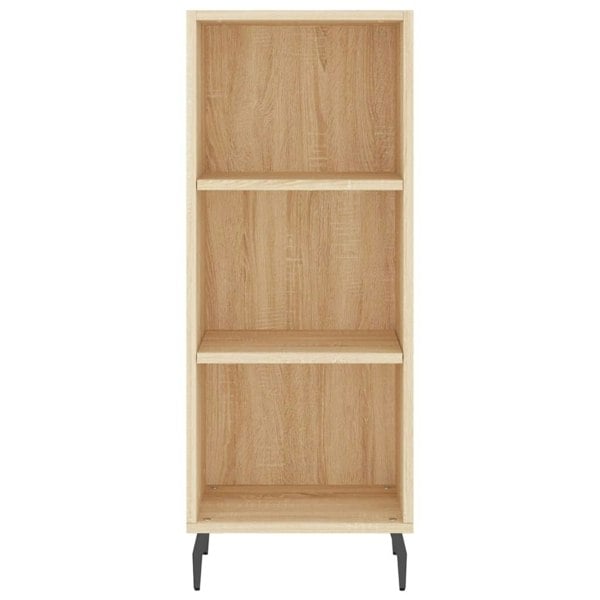 Berkfield Highboard Sonoma Oak 34.5x34x180 cm Engineered Wood