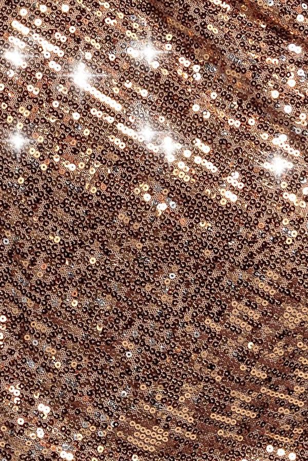Goddiva Plus Sequin Cowl Maxi Dress - Bronze by Goddiva Plus