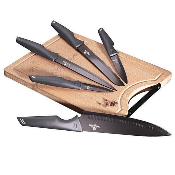 Knife Set & Bamboo Cutting Board Berlinger Haus BH-2831 Carbon Pro