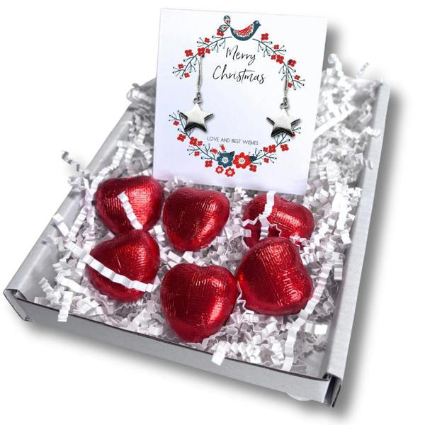 Aye Do Gifts Christmas Star Mini Gift Hamper with Silver Star Earrings