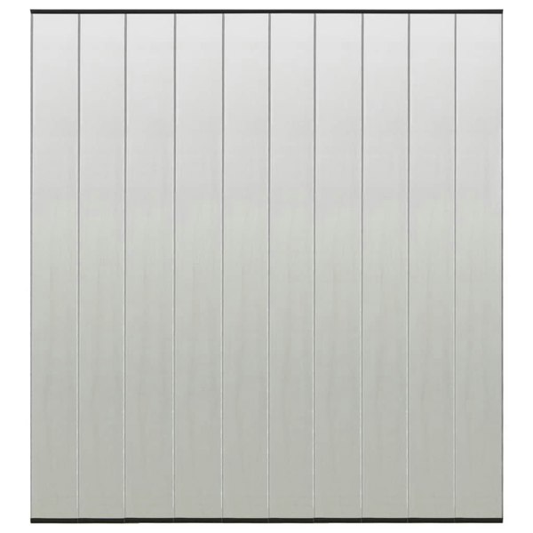 Berkfield Insect Door Screen with 10-Piece Mesh Curtain Black 240x240 cm