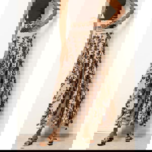 Blue Vanilla Deep Waist Flowy Pants