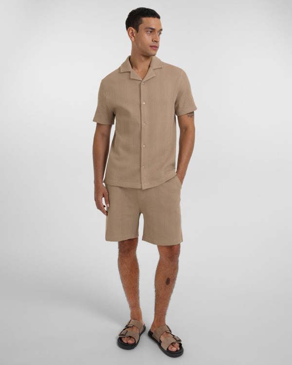 Steel & Jelly Charlton - Stripe Jacquard Waffle Shorts