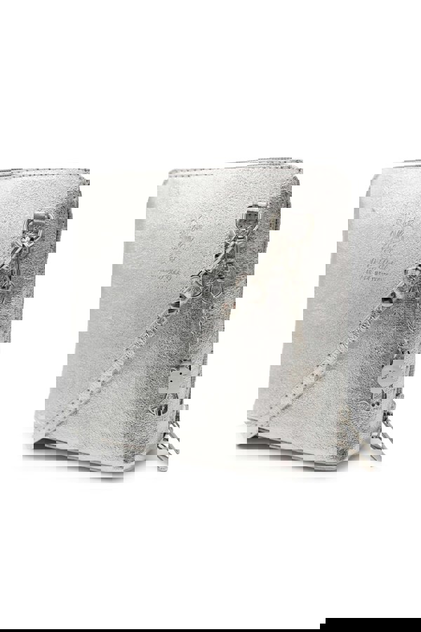 Kitise Small Italian Leather Handbag Crossbody Bag With Kitise Kitty Charm