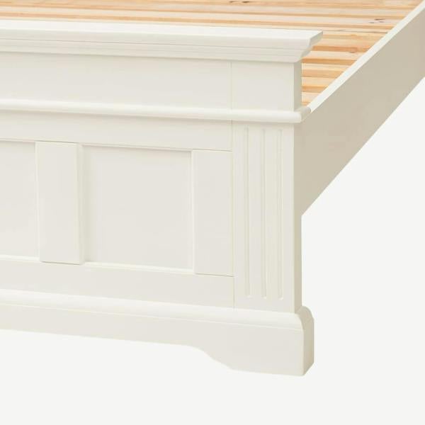 Statement Furniture Gainsborough Vintage Cream Wooden Bed Frame 4ft6, 5ft Hamptons Style
