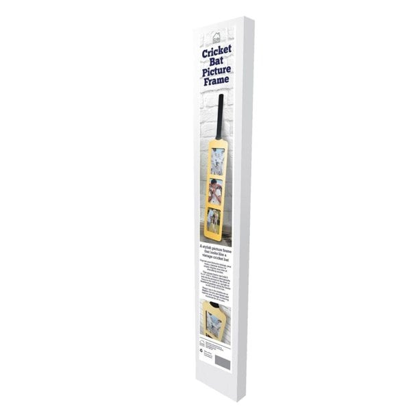 OLIPHANT Cricket Bat Photo Frame | Holds Three 6x4? Photos | Wall-Mounted or Freestanding Display | 82cm x 14cm