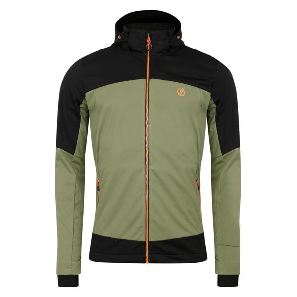 Dare 2B Mens Mountaineer Soft Shell Jacket - Olivine Green/Black - 