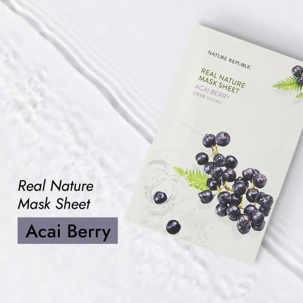NATURE REPUBLIC Real Nature Sheet Mask Acai Berry 23ml