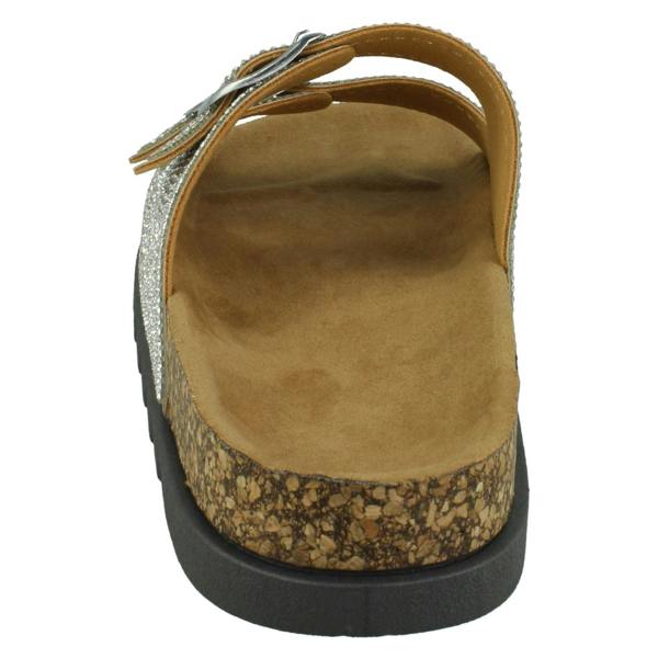 Spot On Ladies Spot On Wide Fit Slider Sandals F12009