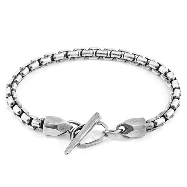 Anchor & Crew Moonraker Skipper Silver Chain Bracelet