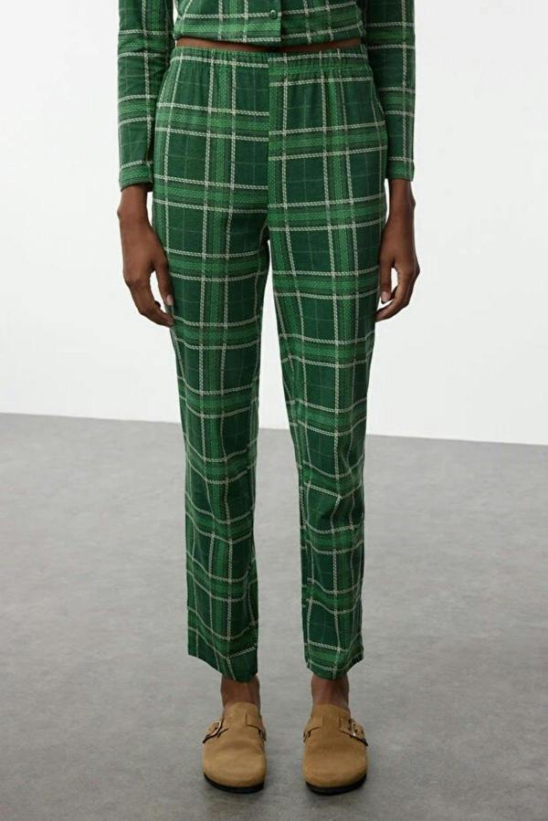 WOVCOR 2-Piece 100% Cotton Argyle Knit Pajama Set