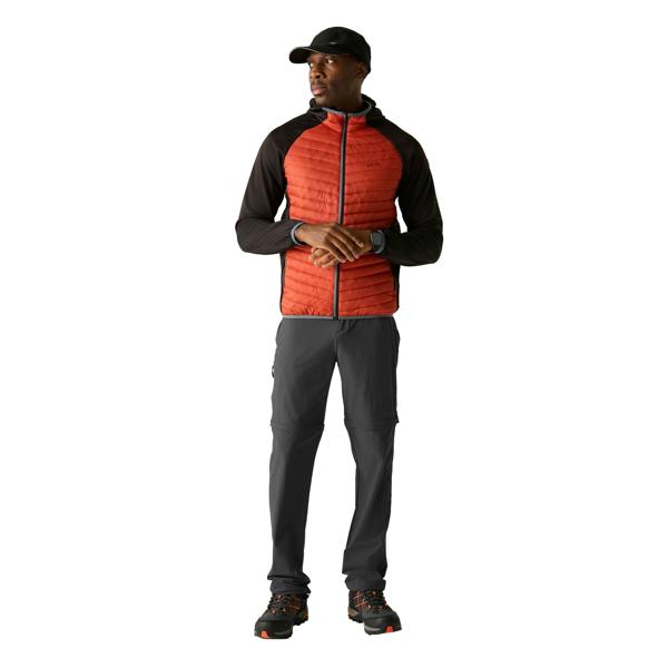 Regatta Mens Lightweight Insect Repellent Travel Cargo Trousers - Ash - 
