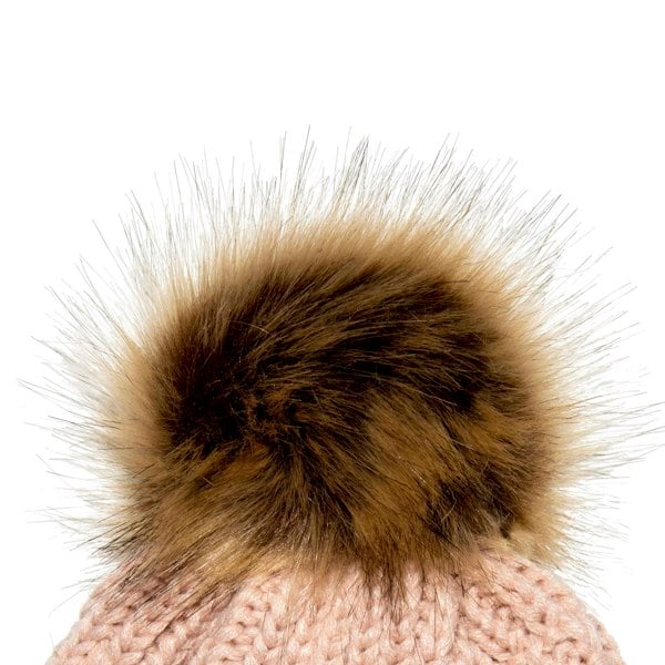Aran Cable Tammy Hat Shop the Stylish Aran Cable Tammy Hat with Faux Fur Trim