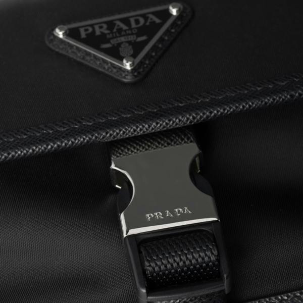 Prada Re-Nylon & Saffiano Leather Bag Black - chancefashionco
