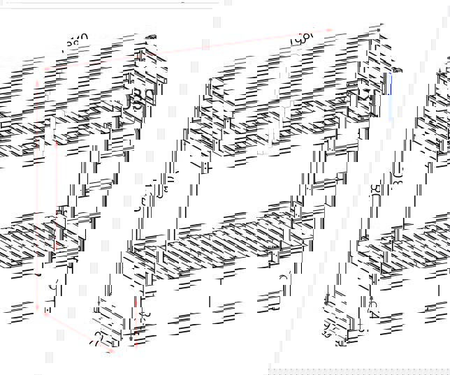 Comfy Living Wooden Storage Bunk with Sliding Doors