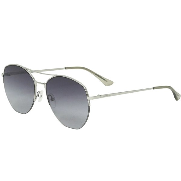 Calvin Klein Smoke Lens Silver Sunglasses