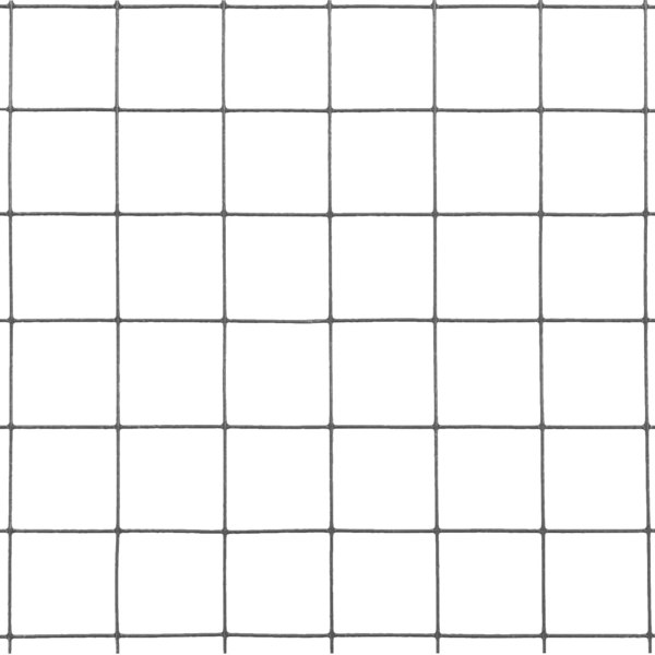 Berkfield Chicken Wire Fence Steel with PVC Coating 10x0.5 m Grey