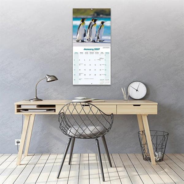 Penguins Calendar 2027, Wall Calendars, Month To View, Animals, Gift