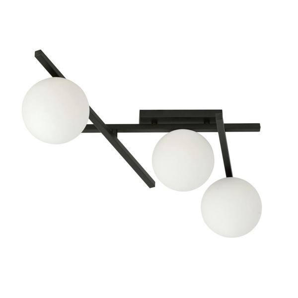 Emibig SMART Ceiling lamp  3 x E14 Black with White Shade