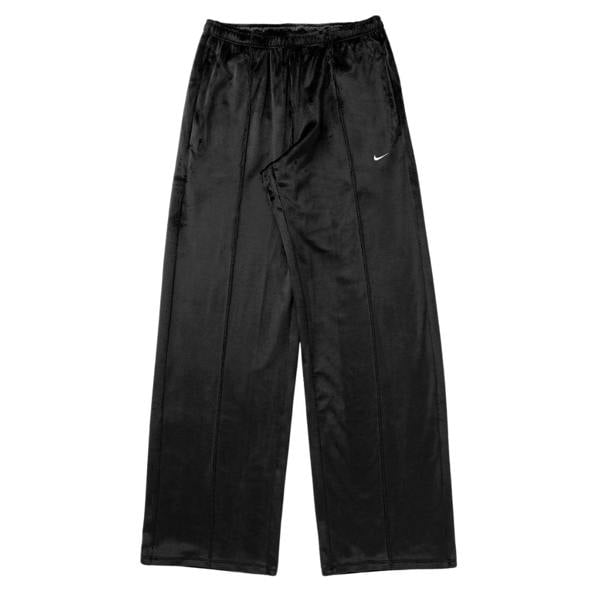 Nike Women's Sportswear Chill Knit Mid-Rise Black Velour Pants XS