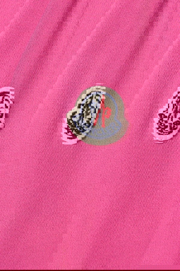 Moncler Enfant Girls Bear Print Sweatshirt in Pink