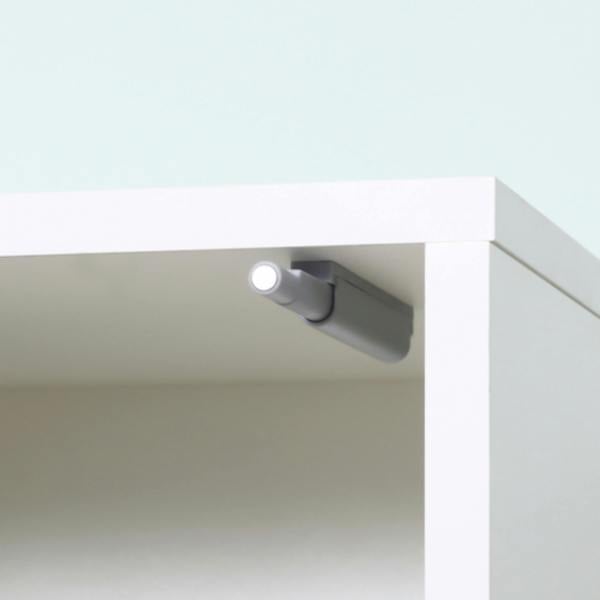 Dyzi Tall Mirrored Bathroom Cabinet 5 Shelves Adjustable Storage White